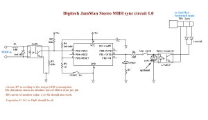 Digitech JamMan stereo looper synchronization to MIDI clock